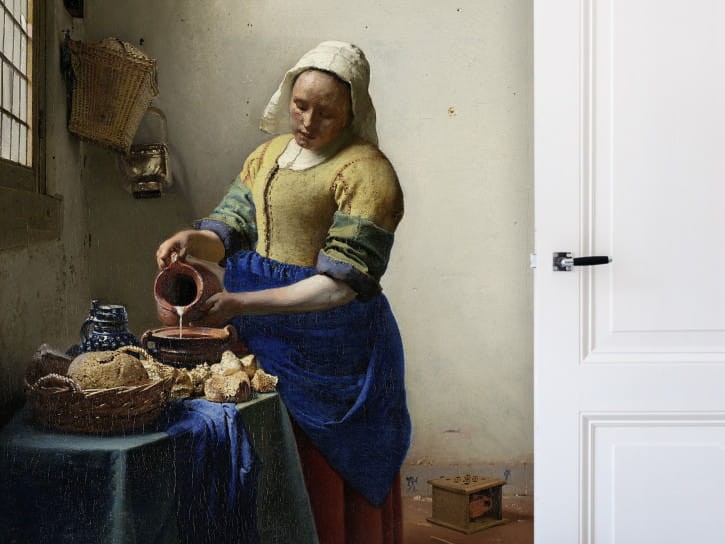 BN 30730 Famous Painters The Milkmaid - Melkmeisje by Johannes Vermeer - mural z motywem mleczarki