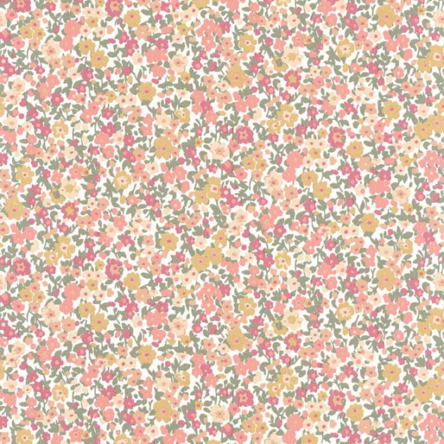 Casadeco 89218308 Flower Market Pansy - tapeta w drobne kwiaty