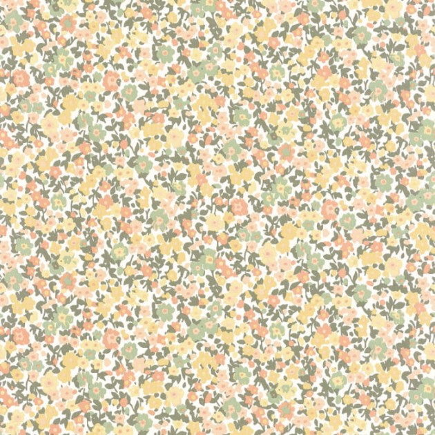 Casadeco 89212226 Flower Market Pansy - tapeta w drobne kwiaty