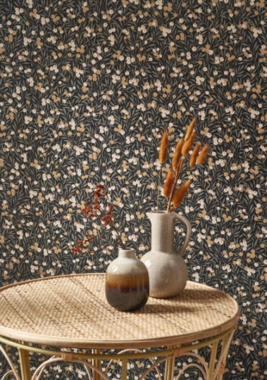 Casadeco 89226515 Flower Market Cherry - tapeta w jagody