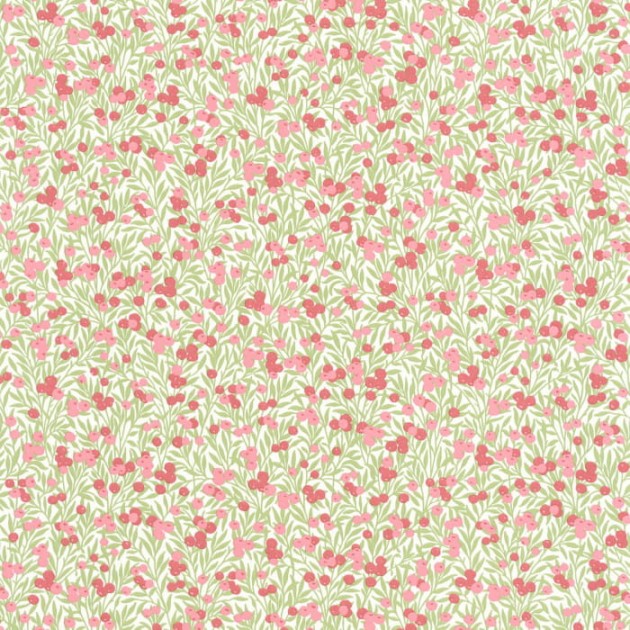 Casadeco 89224303 Flower Market Cherry - tapeta w jagody