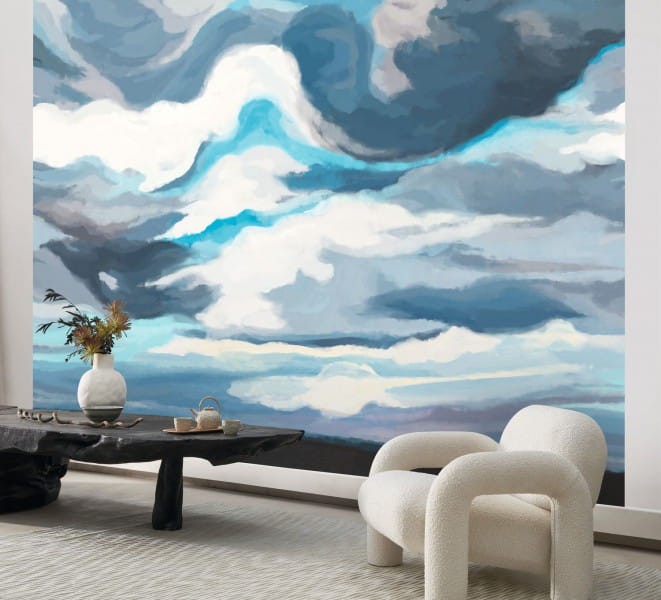 Casadeco 88886212 Wonderwalls Cirrus - mural w chmury