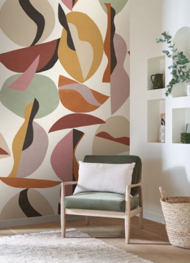 Casadeco 89053305 Wonderwalls Bons Baisers - mural abstrakcyjny