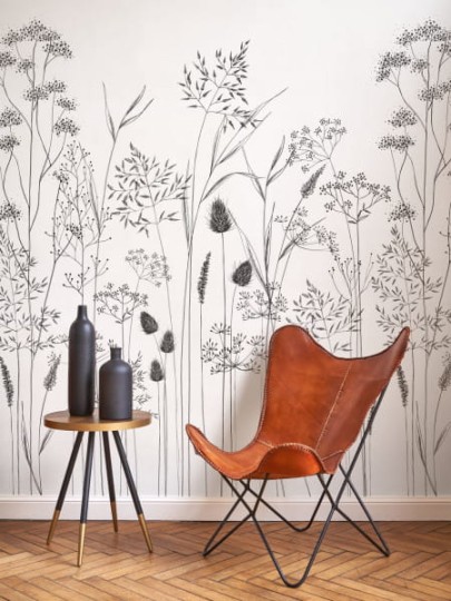 Casadeco 89149405 Wonderwalls Capillaris - mural roślinny