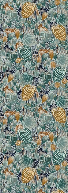 Khroma DGYSA1051-260 Mysa Pomona Teal - mural roślinny
