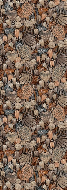 Khroma DGYSA1061-260 Mysa Pomona Taupe - mural roślinny