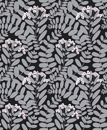 Khroma YSA003 Mysa Bodie Dark - tapeta roślinna