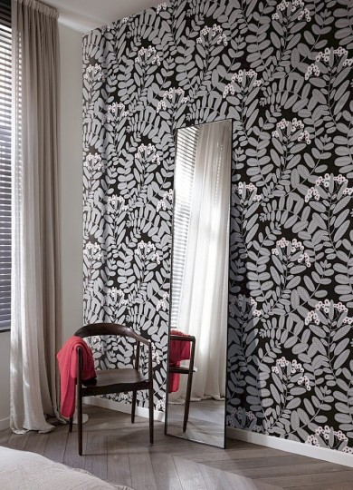 Khroma YSA003 Mysa Bodie Dark - tapeta roślinna