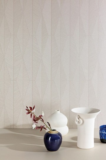 Khroma YSA302 Mysa Ari Taupe - tapeta geometryczna