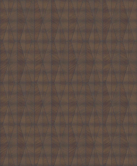 Khroma YSA306 Mysa Ari Cinnamon - tapeta geometryczna