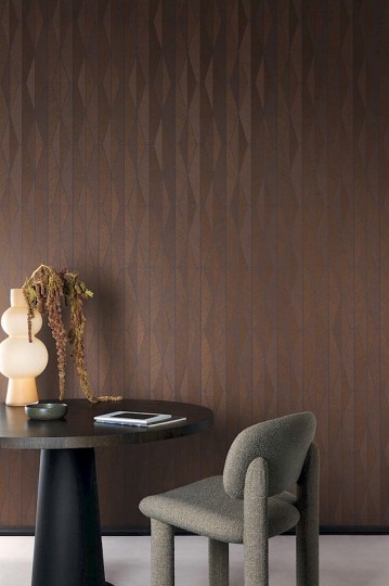 Khroma YSA306 Mysa Ari Cinnamon - tapeta geometryczna