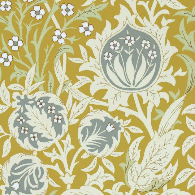 Morris & Co 217202 Emery Walker’s House Elmocote Sunflower - tapeta z botanicznym wzorem
