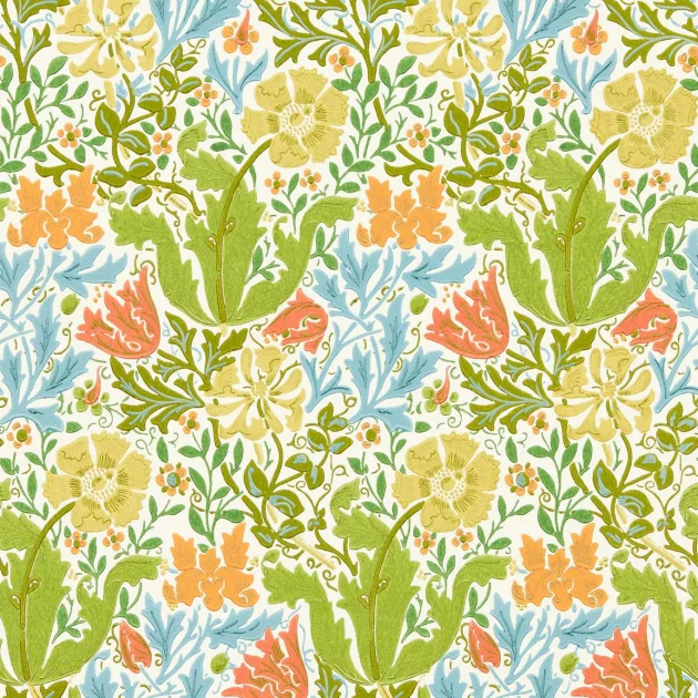 Morris & Co 217098 Cornubia Campton Spring - tapeta w kwiaty