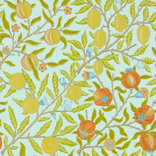 Morris & Co 217102 Cornubia Fruit Sky - tapeta w owoce