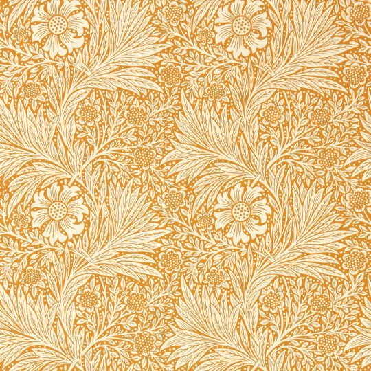 Morris & Co 217093 Cornubia Marigold Orange - tapeta w kwiaty