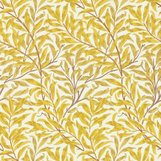 Morris & Co 217089 Cornubia Willow Bough Gorse Yellow - tapeta roślinna