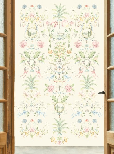 Eijffinger 333162 Pip Studio 6 - tropikalny mural z motywem ptaków liści i kwiatów