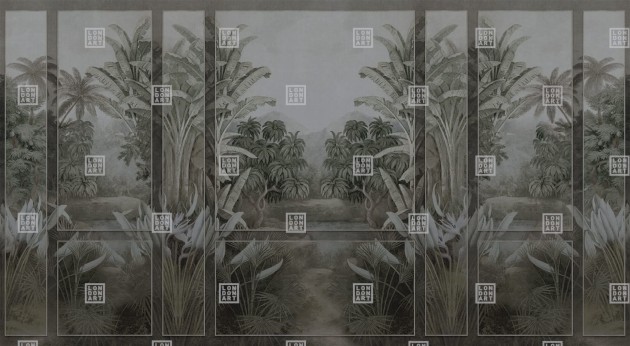 London Art 19072-04 Iconic Re-edition Evanescence - mural tropikalny w bananowce