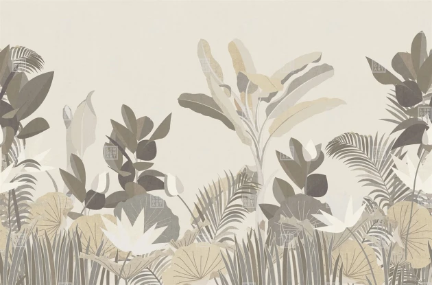 London Art 17031 04 Iconic Re-edition My Beautiful Garden - mural tropikalny