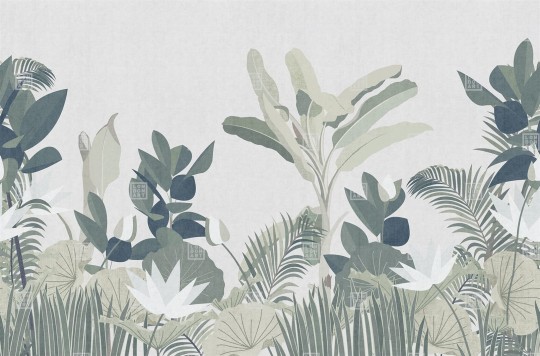 London Art 17031 05 Iconic Re-edition My Beautiful Garden - mural tropikalny