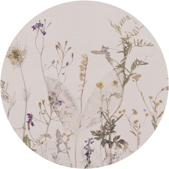 Wall Art Annowa Campo Di Erbe - okrągły mural z motywem łąki