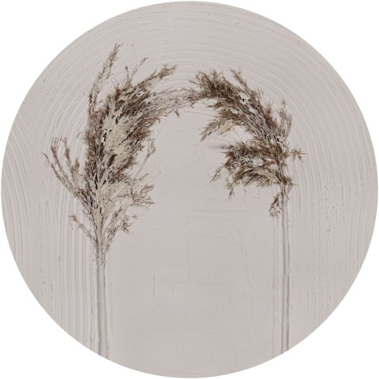 Wall Art Annowa Anticci - okrągły mural z motywem łuków art-deco i źdźbła trawy