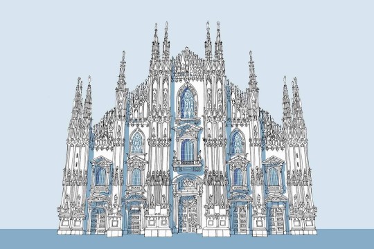 Wallpepper CS-04-A Capsule Carlo Stanga Duomo Milano - mural z motywem katedry w Mediolanie