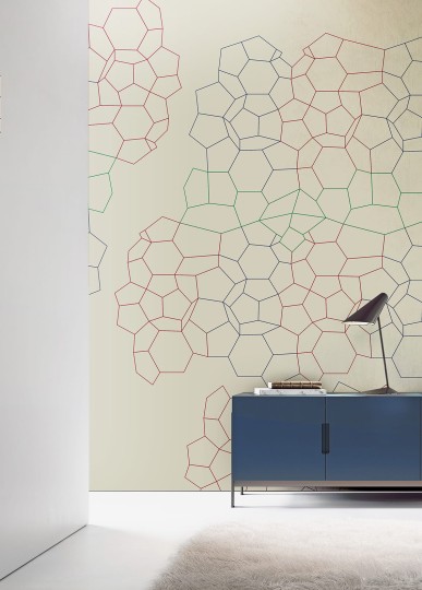 Wallpepper PPP-03-A Capsule Pier Paolo Pitacco The Multi Cube - mural z motywem siatki