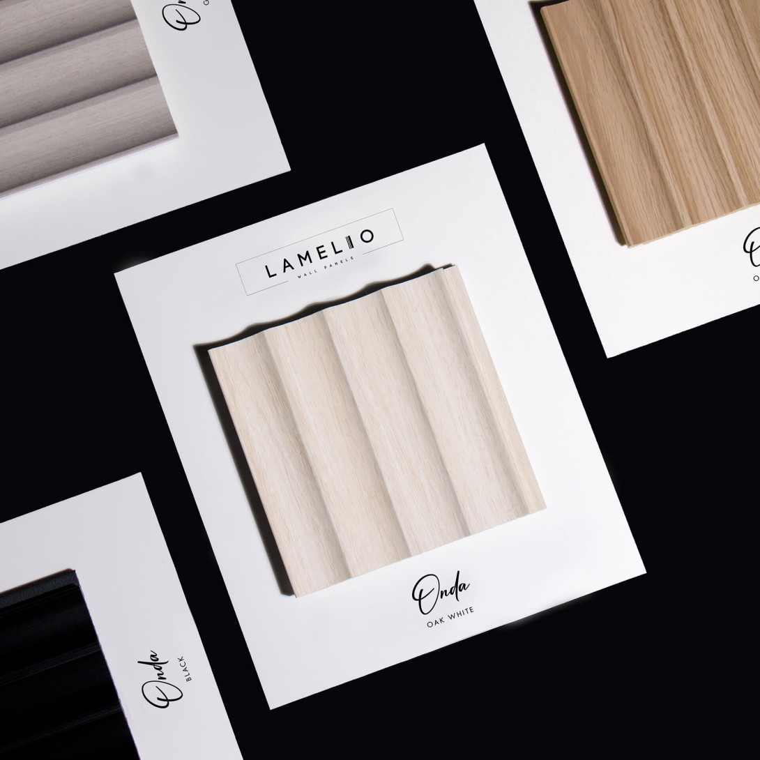 Lamele ścienne Lamelio Onda Dąb Biały