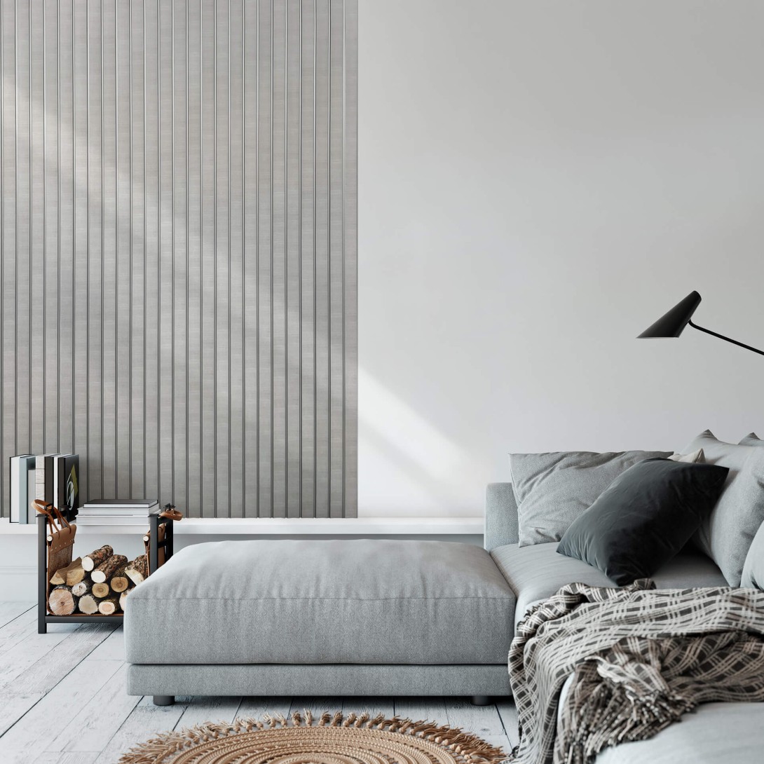 Lamele ścienne Lamelio Amber Szary