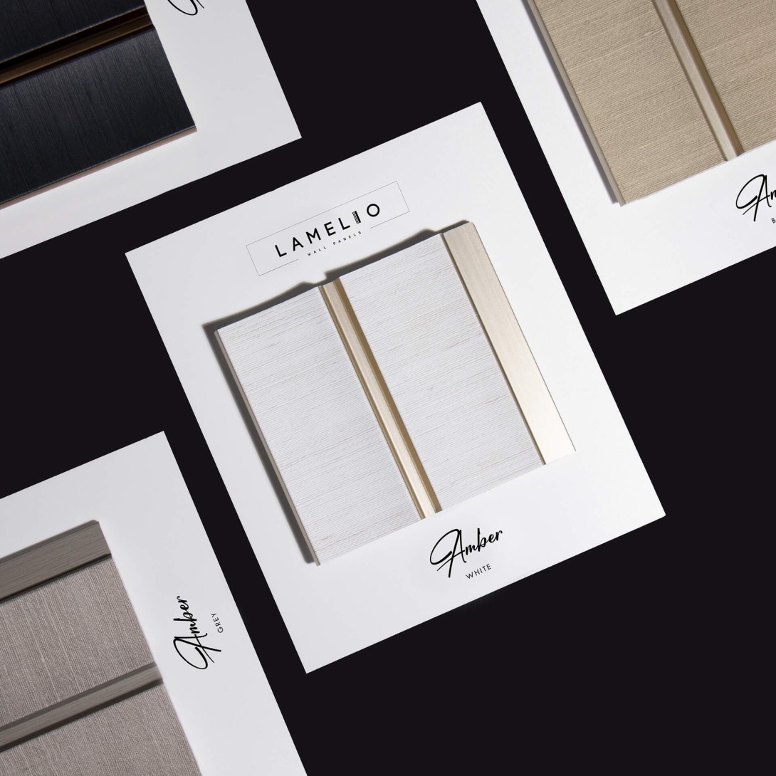 Lamele ścienne Lamelio Amber Biały