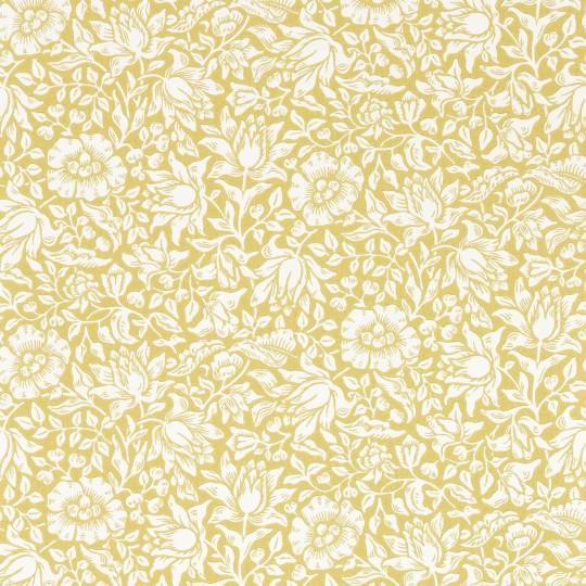 Morris & Co 217072 Simply Morris Mallow Weld - tapeta w kwiaty malwy
