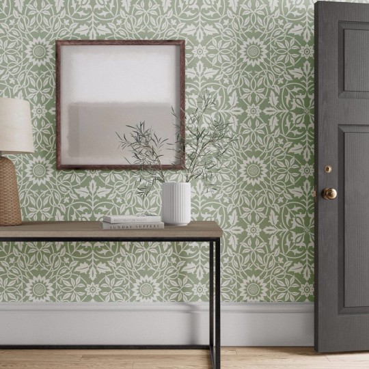 Morris & Co 217077 Simply Morris St James Ceiling Willow - tapeta roślinna