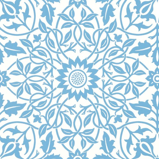 Morris & Co 217079 Simply Morris St James Ceiling China Blue - tapeta roślinna