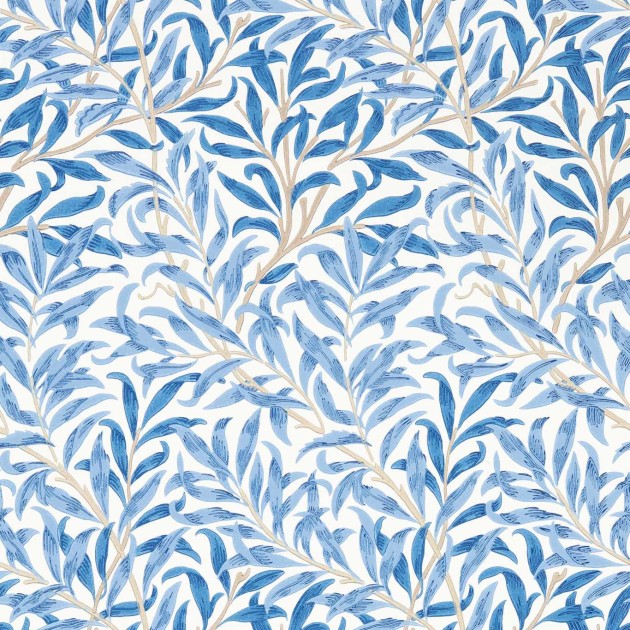 Morris & Co 217080 Simply Morris Willow Boughs Woad - tapeta roślinna