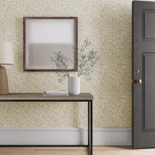 Morris & Co 217082 Simply Morris Willow Boughs Linen - tapeta roślinna
