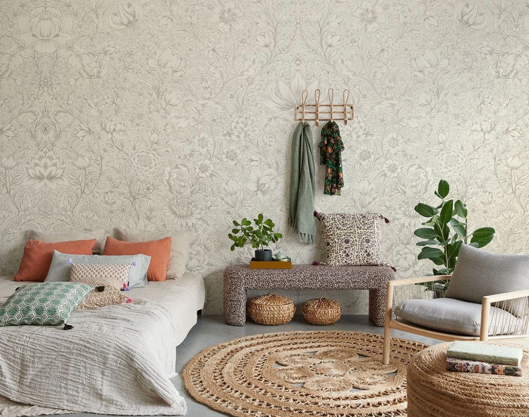 Eijffinger 316086 Posy - mural z motywem kwiatów