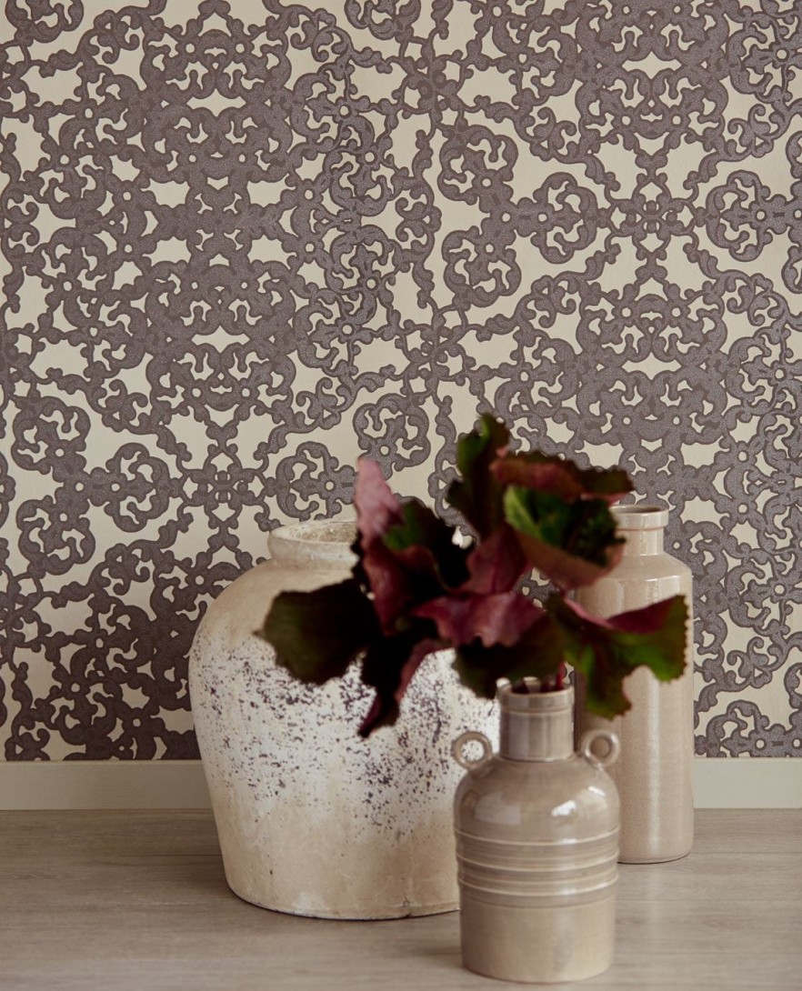 Eijffinger 342052 Venue - tapeta z motywem abstrakcyjnych adamaszków