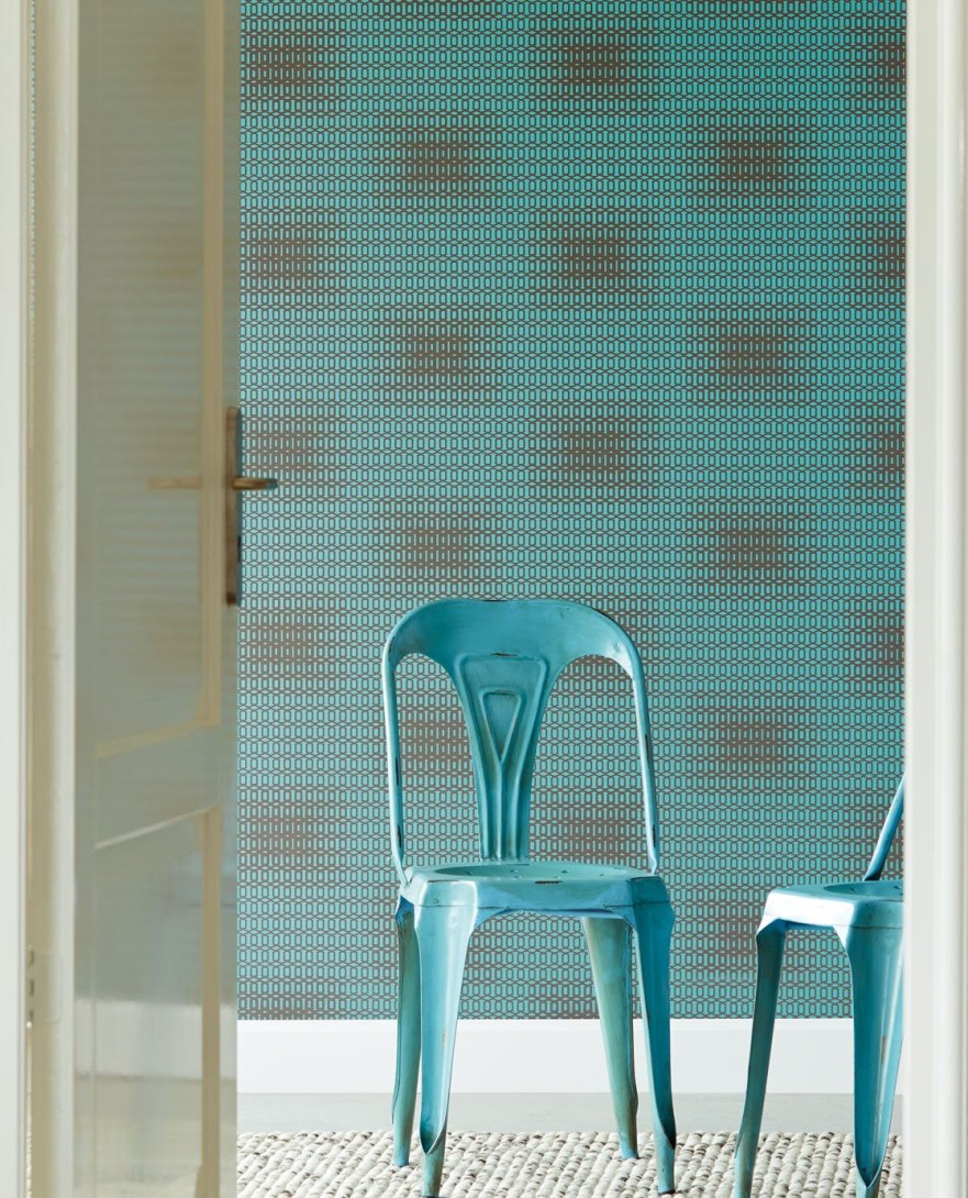 Eijffinger 342063 Venue - tapeta z motywem abstrakcyjnej kratki