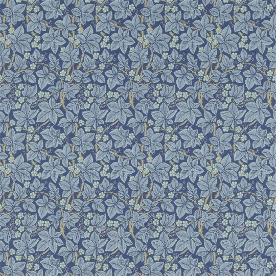 Morris & Co 216811 Compilation Bramble Indigo - tapeta roślinna