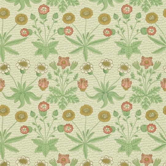 Morris & Co 216838 Compilation Daisy Artichoke/Plaster - tapeta w kwiaty
