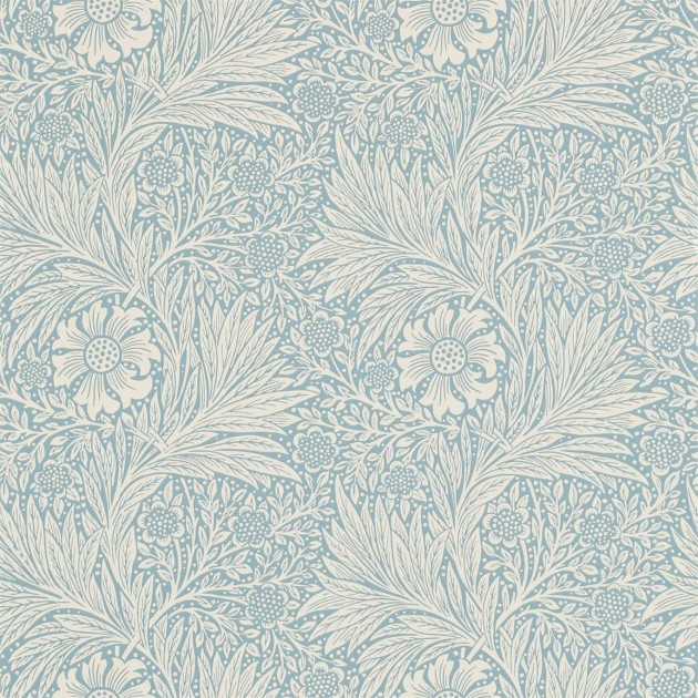 Morris & Co 216810 Compilation Marigold Wedgwood - tapeta z aksamitką