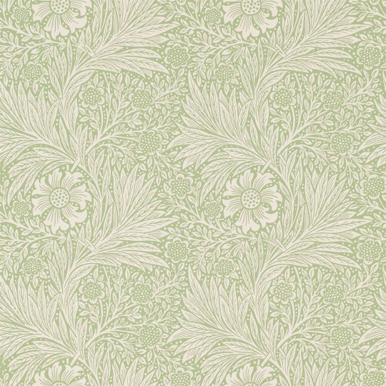 Morris & Co 216837 Compilation Marigold Artichoke - tapeta z aksamitką