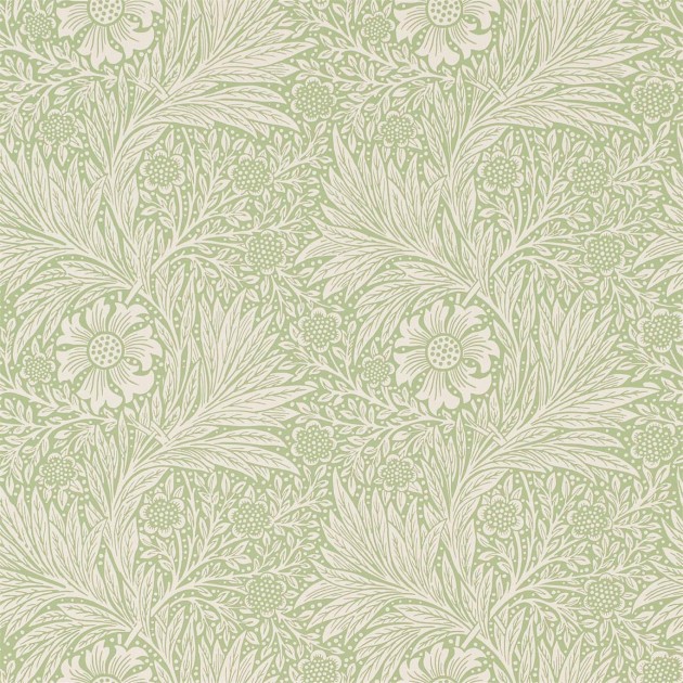 Morris & Co 216837 Compilation Marigold Artichoke - tapeta z aksamitką
