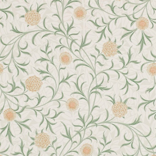 Morris & Co 216831 Compilation Scroll Thyme/Pear - tapeta w kwiaty