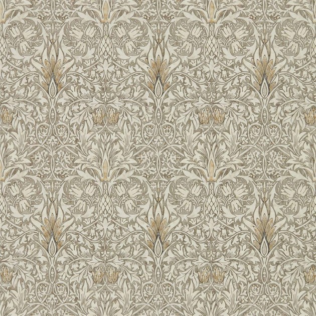 Morris & Co 216822 Compilation Snakeshead Stone/Cream - tapeta roślinna