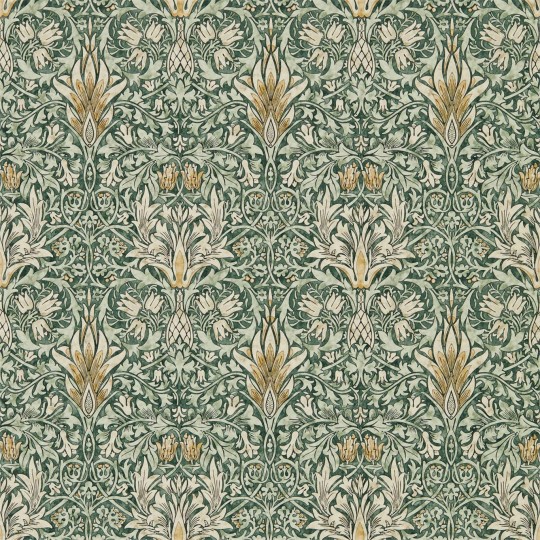 Morris & Co 216863 Compilation Snakeshead Forest/Thyme - tapeta roślinna