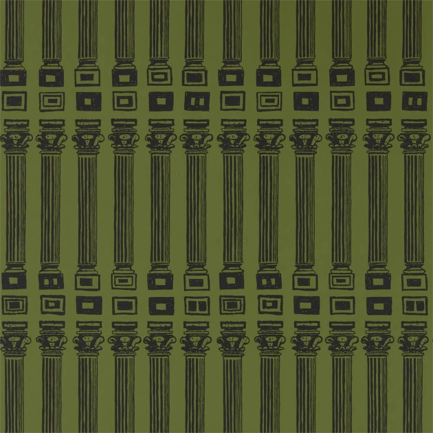 Zoffany 312970 Palladio Columns Olive/Bone Black - tapeta w kolumny