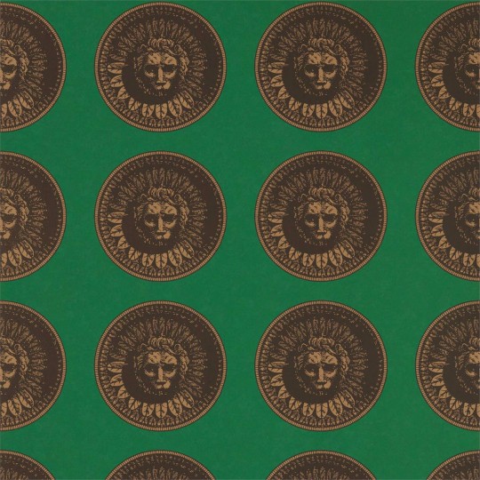 Zoffany 312974 Palladio Medallion Malachite/Gold - tapeta artystyczna