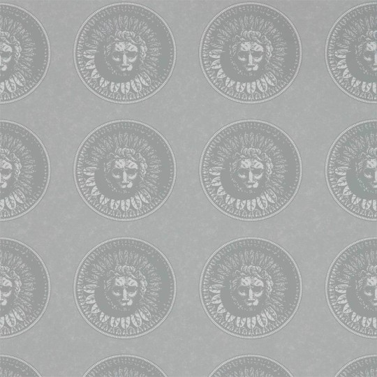 Zoffany 312976 Palladio Medallion Silver/Perfect White - tapeta artystyczna